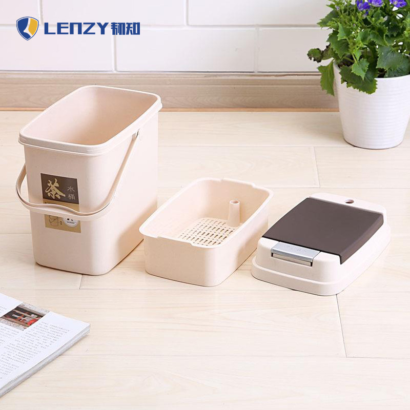 LENZY 韧知 茶渣桶 弹盖7L 个高清大图