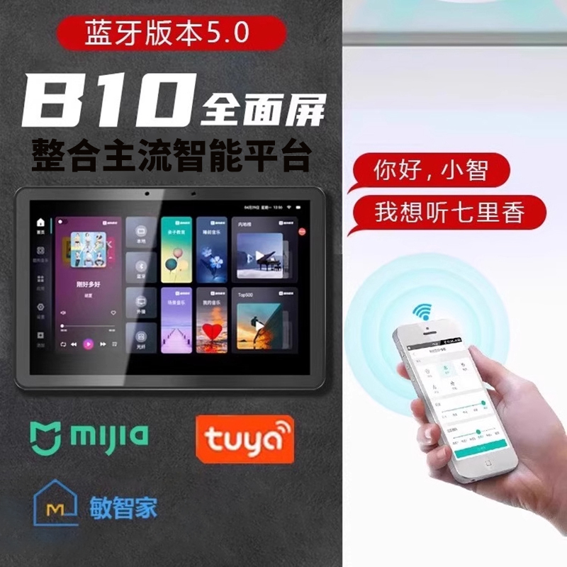 先科(SAST)智能AI家庭吸顶音响套装家用客厅无线蓝牙吊顶智能语音主机+8个6.5英寸重低音同轴吸顶音响高清大图