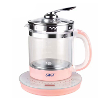 先科SAST XH-188Y 电水壶 1.5L花茶壶 智能感温800W多功能茶壶可立式提手 (单位:套)