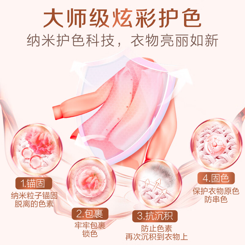 立白大师香氛洗衣液 100g*3袋 持久留香玫瑰花香 柔顺护衣旅行装高清大图