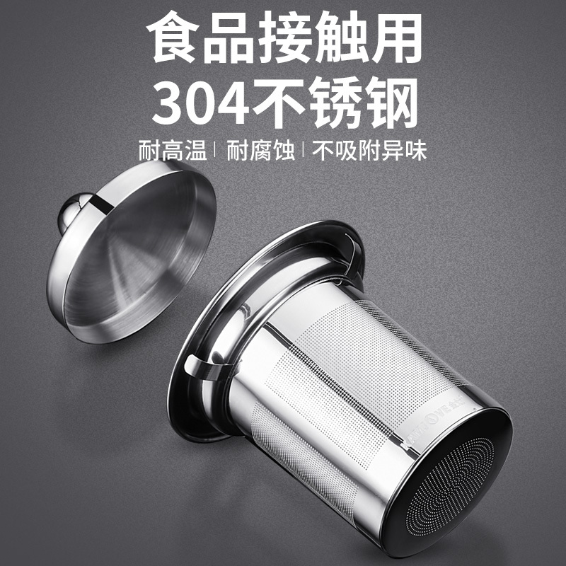 KAMJOVE/金灶 A-02 飘逸杯 茶道杯茶杯 耐热玻璃泡茶壶 冲茶器 花茶壶 玻璃水壶 功夫玻璃茶具 500ML