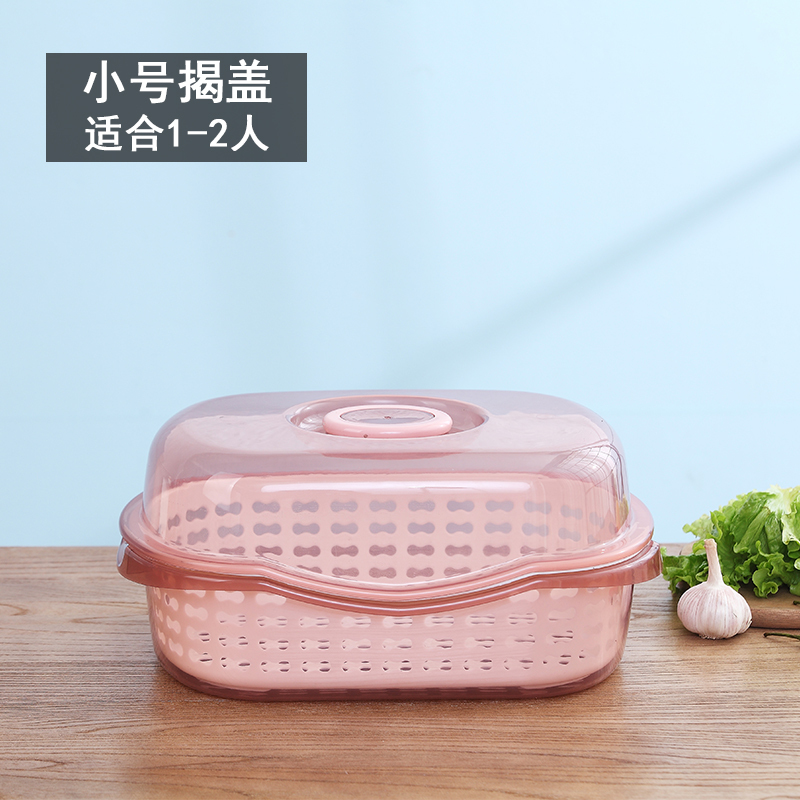 厨房家用带盖碗盆碗碟置物架塑料碗柜装碗筷收纳盒放碗箱沥水碗架