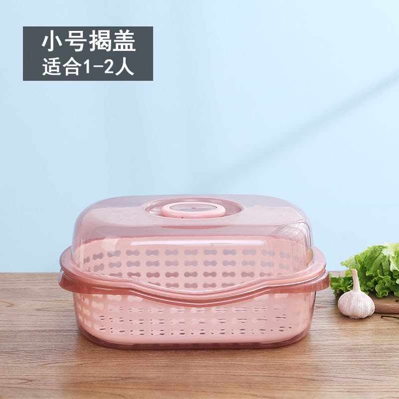厨房家用带盖碗盆碗碟置物架塑料碗柜装碗筷收纳盒放碗箱沥水碗架图片