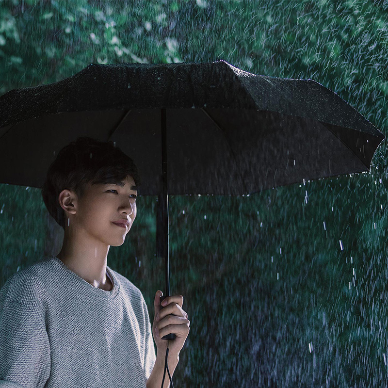 小米自动折叠伞雨伞女短柄晴雨两用防雨防晒太阳伞
