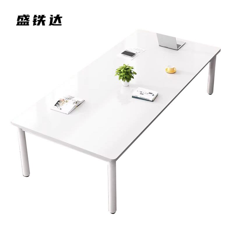 盛铁达 暖白色会议桌2400*1200*750mm STD-XTHY23 张图片