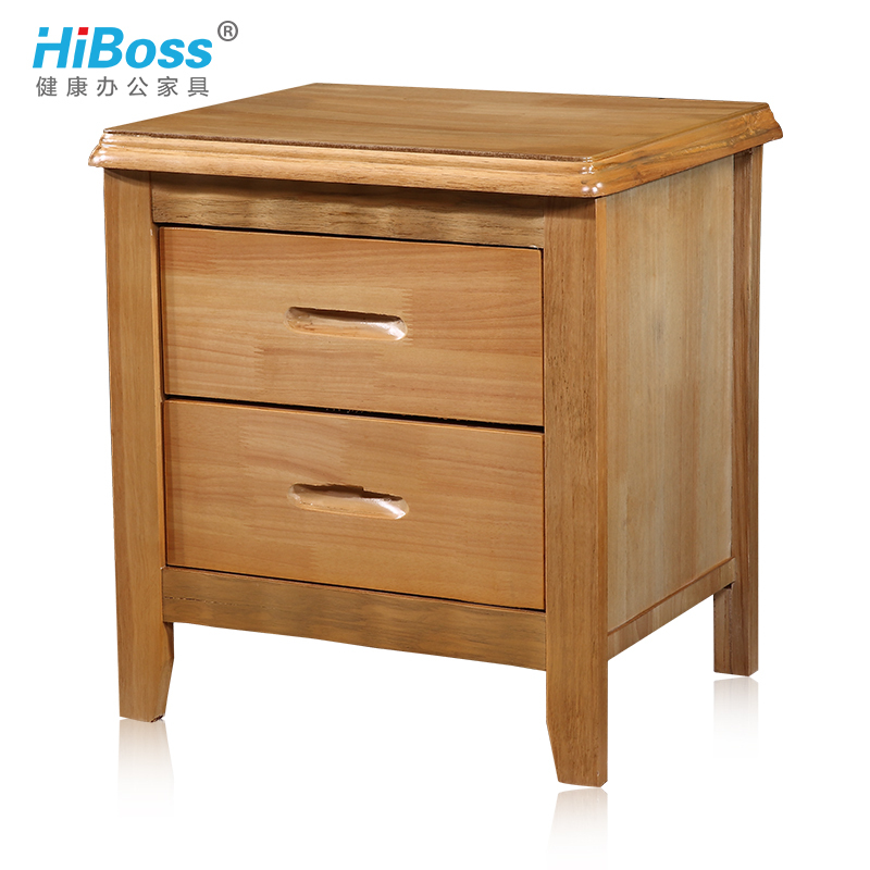 HiBoss床头柜实木柜子储物柜