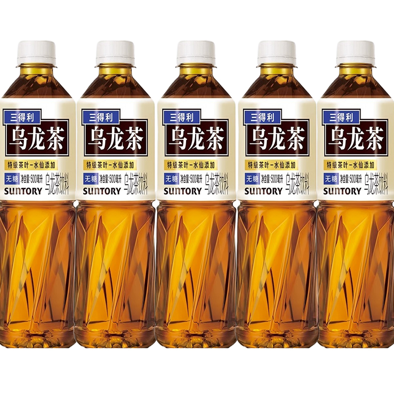 三得利无糖乌龙茶500ml*5瓶