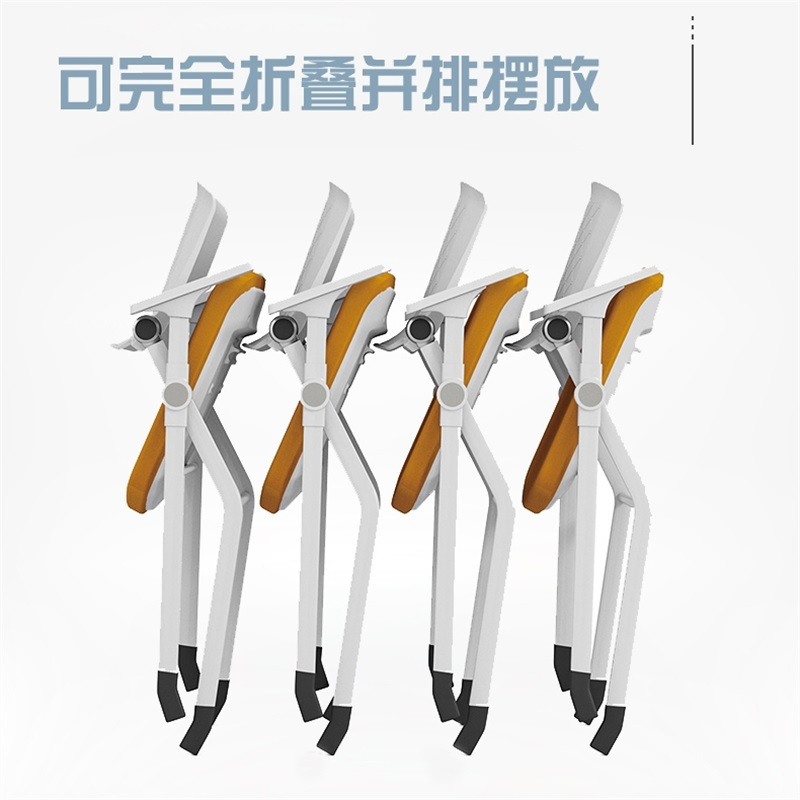 易企采 折叠培训椅无轮写字板会议椅新闻椅会议室折叠椅培训椅子颜色可选
