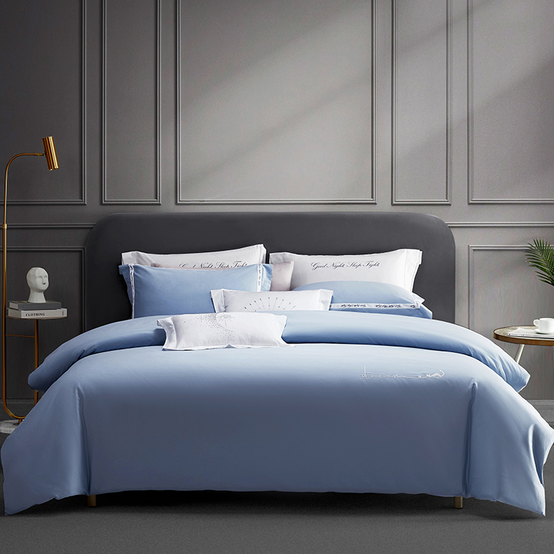 梦洁家纺 梦洁60S长绒棉四件套：海妍1010113021AX002高清大图