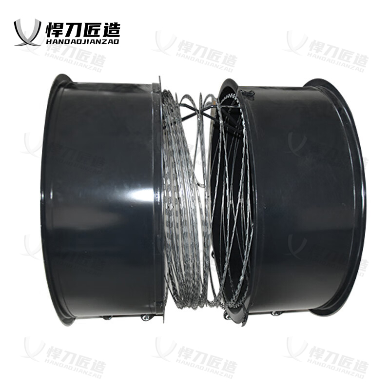 悍刀匠造 防爬网阻隔网封控单圈蛇腹型铁丝网伸缩保防撞 防护防爬网单圈(蓝黑色)10米 HDJ-404S-J001H高清大图