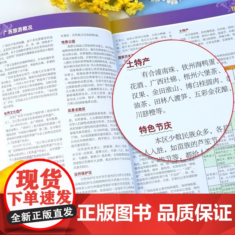 中国地图出版社]广西地图册 广西壮族自治区地图集 百色防城港玉林桂林市 分省地图系列详实地理中国旅游交通地图册2025高清大图