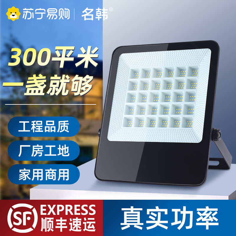 LED射灯户外照明灯庭院工厂1572灯投光灯室外防水工程路灯探照灯高清大图