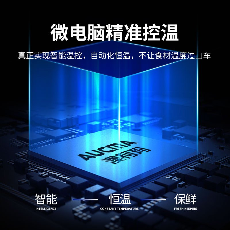 澳柯玛(AUCMA) 展示柜 HF-18X8G 工程款工作台全冷冻展示柜保鲜平冷厨房不锈钢1.8米长0.8米宽
