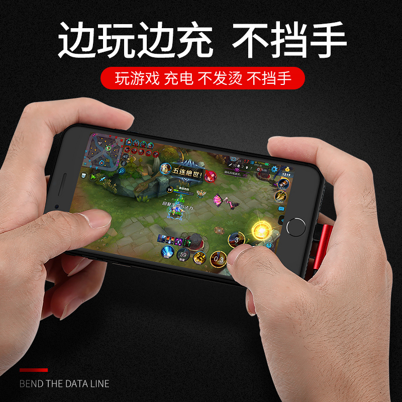 古尚古 苹果数据线iPhone13充电线器x手机6s快充8plus闪充2米深邃蓝[1.8米][智能断电/不发烫]提速99
