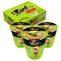 统一 方便面 汤达人 日式豚骨拉面 12杯夜宵泡面速整箱装