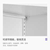 虎恒智能HH-B-26 保密柜资料柜保密文件柜通双节带抽国宝指纹锁灰白色 1850*900*420mm
