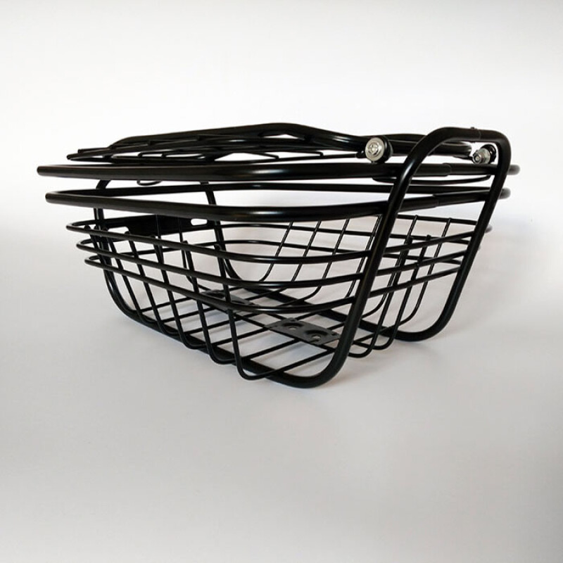 学生自行车车筐后座筐山地车车篮子折叠车后货架亚光黑133系列小号筐