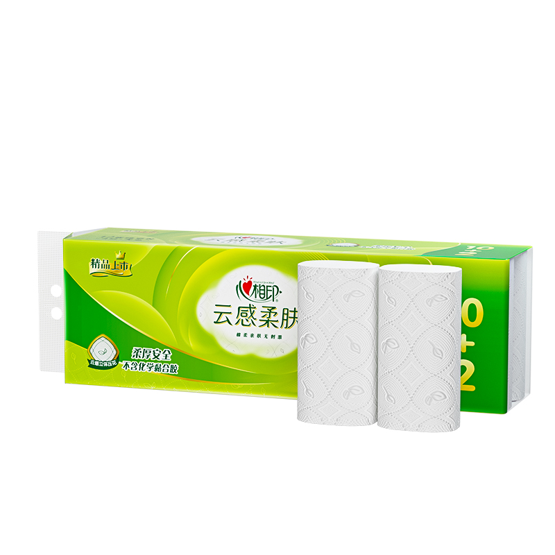 心相印无芯卷纸肖战同款茶语丝享4层140g*12卷*3提高清大图