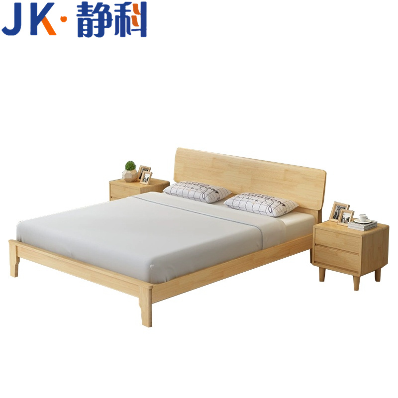 静科单人床1350*2000*950mm(含床垫+床头柜)套高清大图