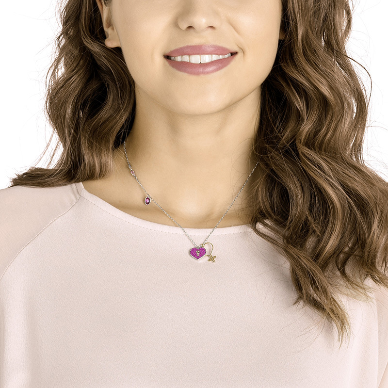 SWAROVSKI 施华洛世奇 精致时尚活力青春心形 女士水晶项链 人造水晶 项链 全国联保 明星同款 5409469