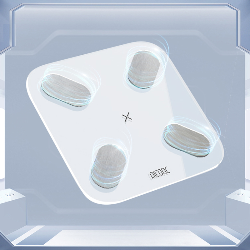 picooc有品体脂称电子秤称体重家用智能健康秤体重称减脂体脂秤Mini-C充电款 白色