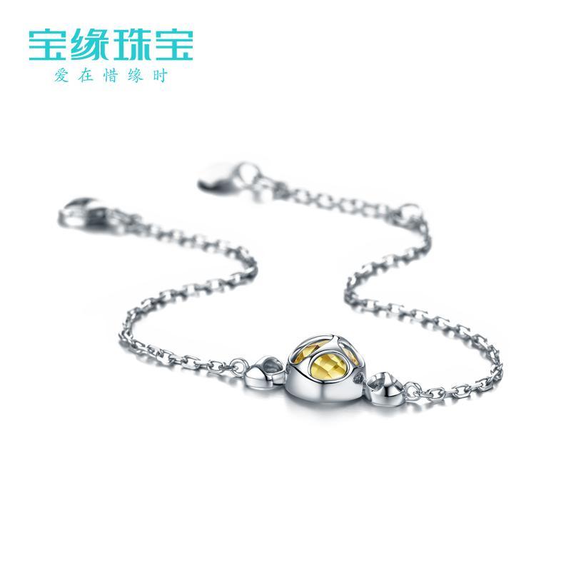[凡雅手链]925银手链女 时尚气质情侣银饰品送女朋友七夕情人节礼物