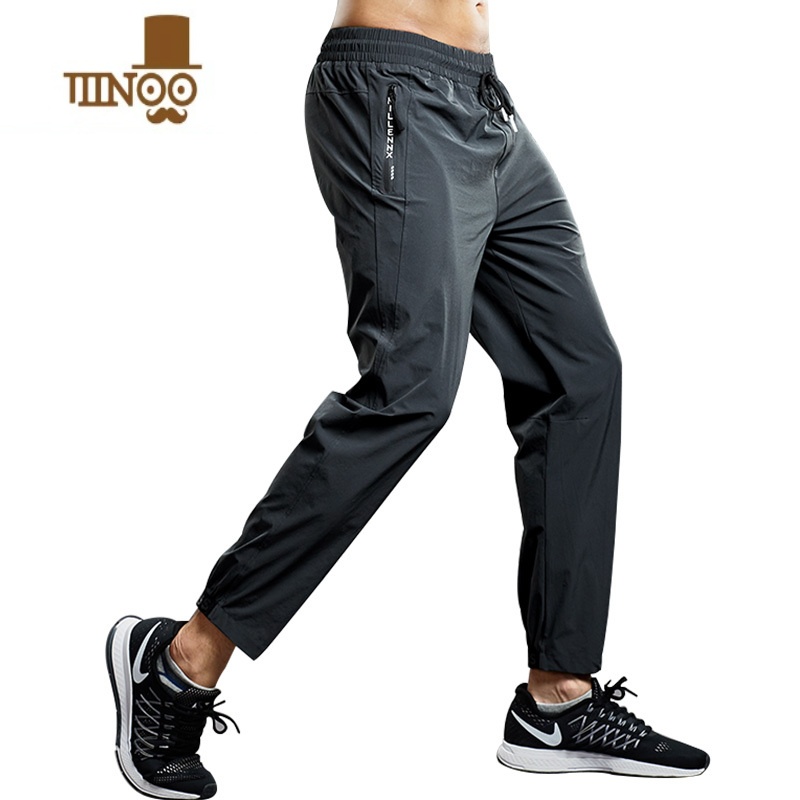 YANXU运动裤男速干宽松梭织长裤休闲跑步夏天夏季薄款冰丝训练卫裤裤子高清大图