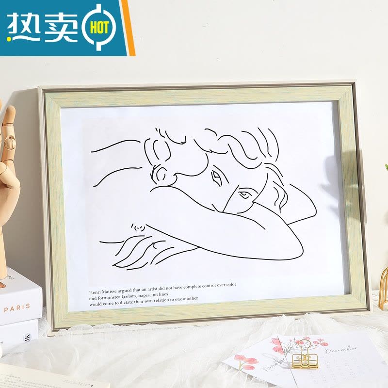 敬平莫兰迪相框挂墙北欧风画框装裱A3a4展示架免打孔4k8k四开油画外框 生动粉白 12寸挂摆两用[可放30.5*25.图片