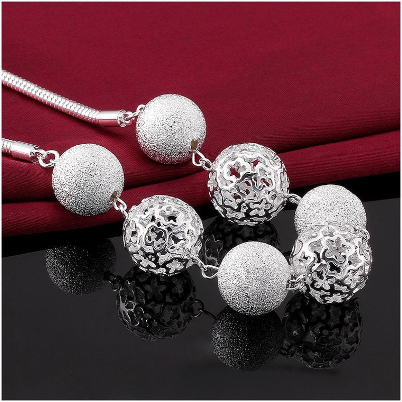 N680 Women Silver Necklace 镀925纯银女项链日韩版锁骨链潮人送女朋友七夕情人节礼物