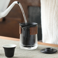 苏氏陶瓷(SUSHI CERAMICS)旅行茶具套装 经纬禅黑便捷功夫茶具 快客杯玻璃公杯陶瓷茶杯带便携包