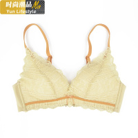 YUNWUXIN衣能莫代尔美背内衣女无钢圈少女小胸性感聚拢蕾丝文胸红色婴肌棉胸罩