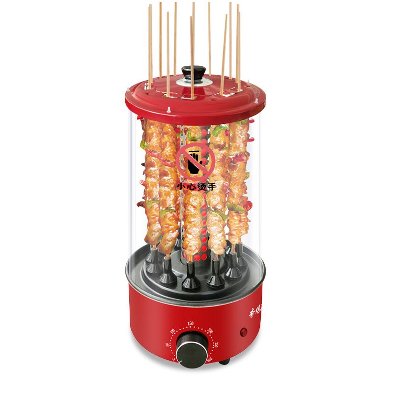 电烧烤机TK-12A电动烤肉机器家用商用室内无烟电烤炉自动旋转烤串机烤羊肉串红外线电烧烤炉