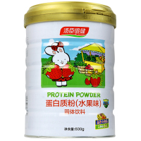 买一送三]汤臣倍健儿童青少年蛋白粉蛋白质粉(水果味) 600g/罐送牛初乳加钙30片2瓶+摇摇杯