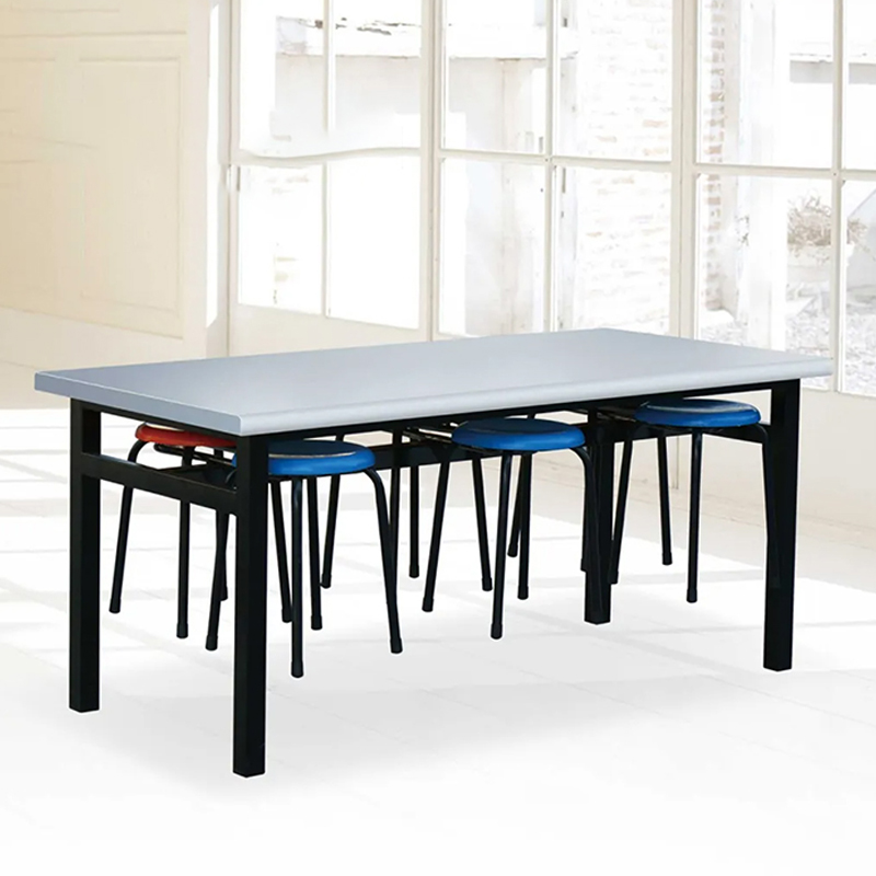 英颢定制餐桌食堂餐桌不锈钢桌椅快餐桌高清大图