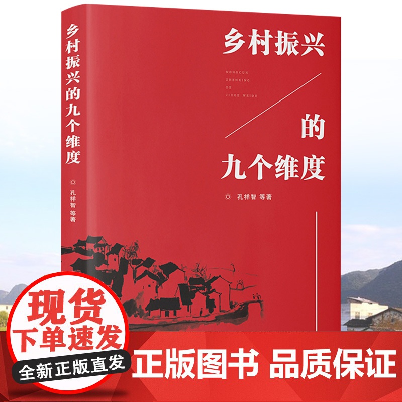 团购优惠】乡村振兴的九个维度学习乡村振兴战略优秀辅导读物农村服务战略乡村经济财政建设现代乡村社会治理体制广东人民出版社