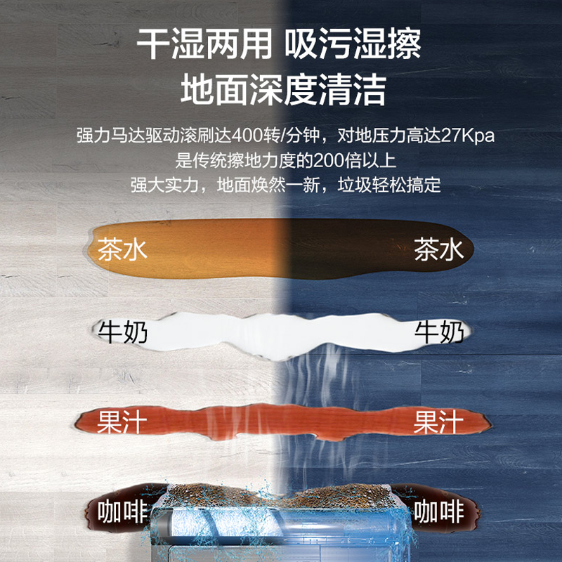 海尔( Haier )无线智能自动洗地机清洁机电动拖把家用洗拖一体清洁器M1-Pro
