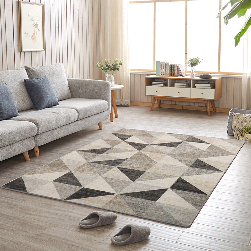 美帮汇地毯全铺客厅床边家用北欧风格房间大面积茶几毯卧室定制满铺地垫高清大图