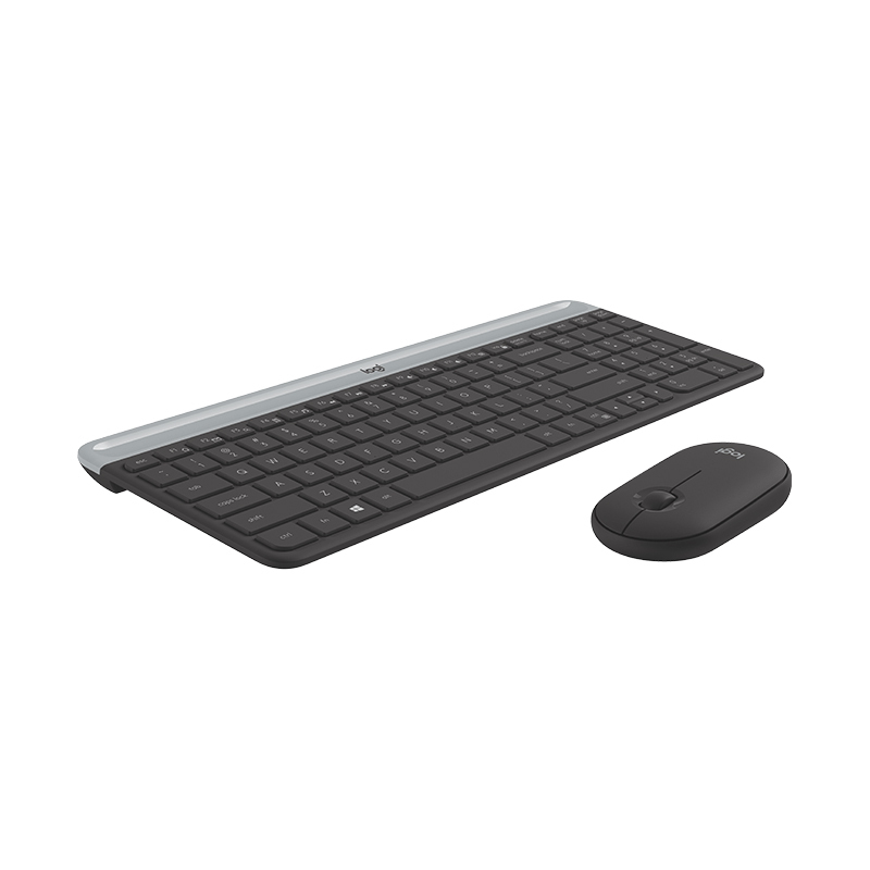 罗技(Logitech) MK470无线键盘鼠标套装 全尺寸超薄静音便携办公家用台式笔记本电脑键鼠套装 黑色