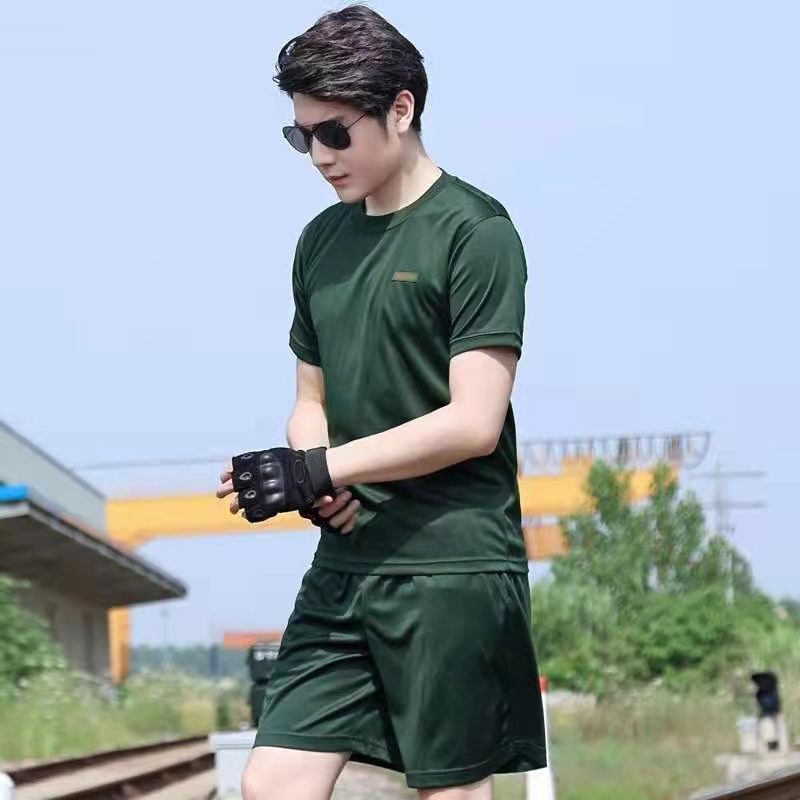 策马体能训练服夏季纯棉套视频