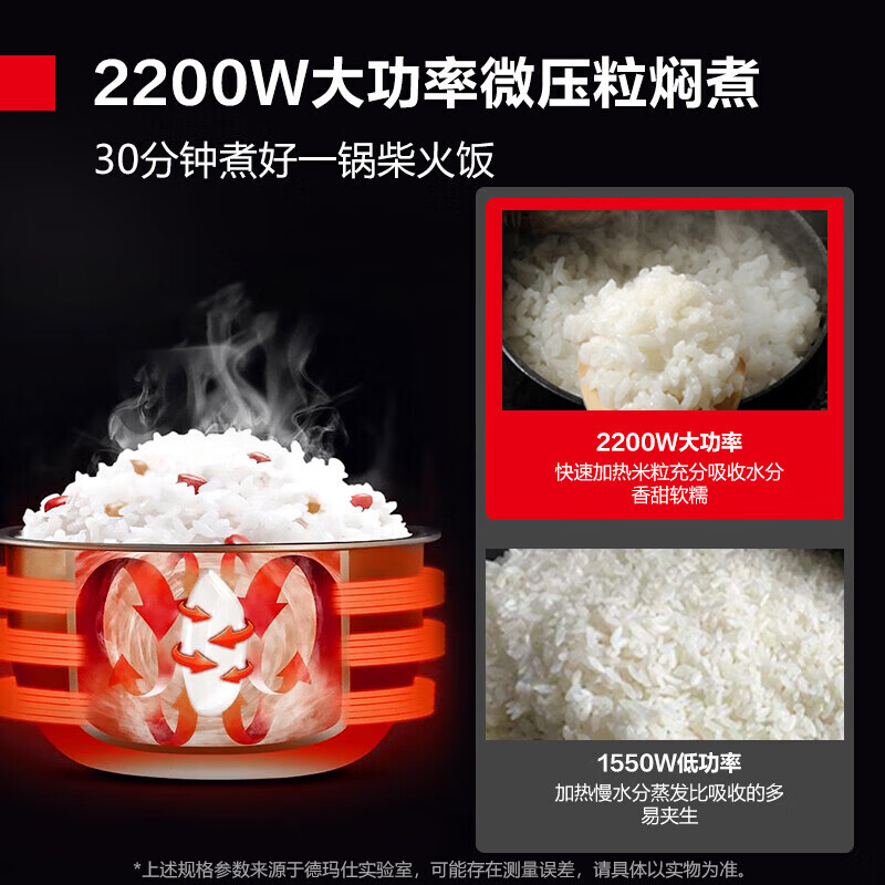 德玛仕 WF-D16 电饭锅 大容量16L升食堂饭店定时控温西施锅20-30人适用 微电脑高清大图
