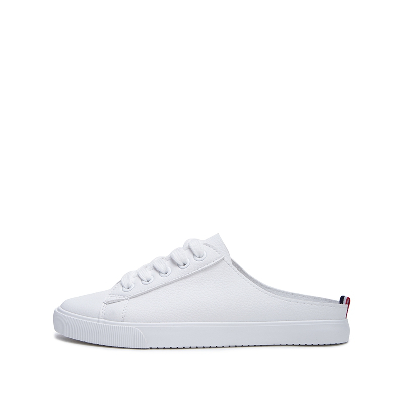 热风hotwind小清新女士系带休闲鞋圆头中口小白鞋h14w8128