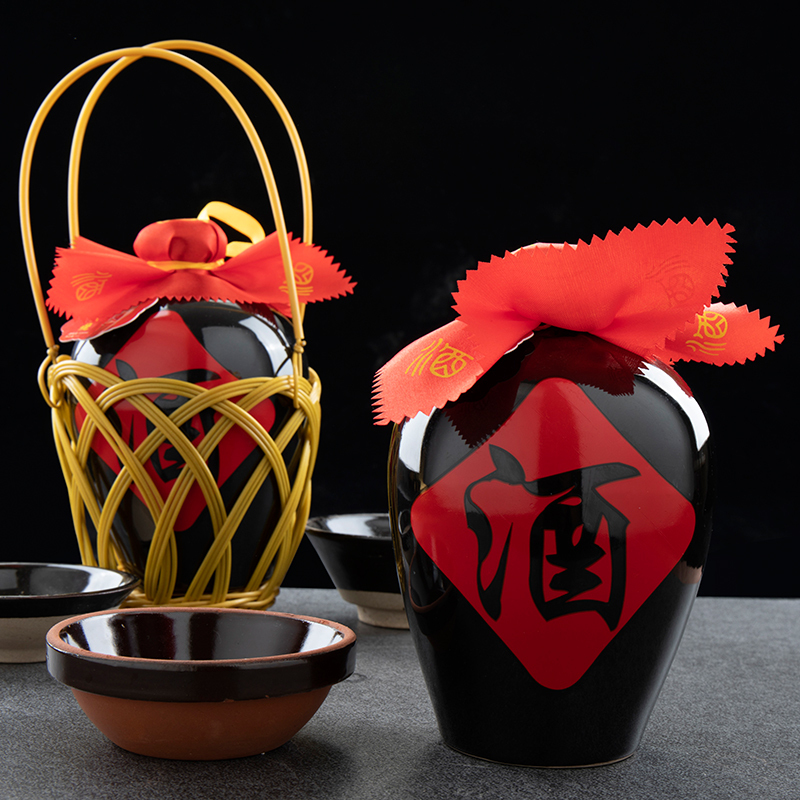 恩施特产西坪老烧瓦罐2斤装高度酒53度纯正粮食酒