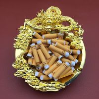 欧式球形金属烟灰缸时尚创意车载瓜壳小收纳防吹灰多功能烟灰缸