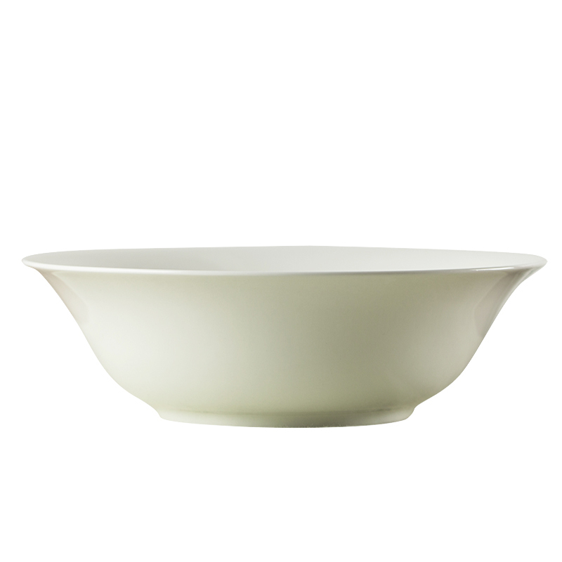 LICHEN景德镇骨瓷餐具饭碗面碗纯白陶瓷碗盘碟菜盘鱼盘diy自由选购 9英寸斗碗