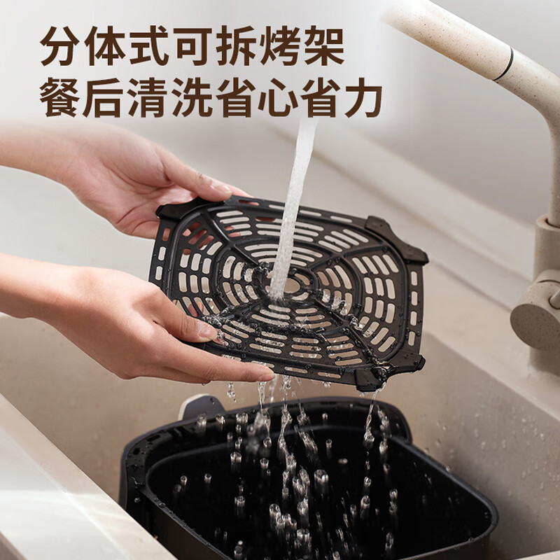 九阳(Joyoung)家用智能多功能5L电炸锅1300W不沾易清洗空气炸锅 KL30-VF392家用炸薯条机无油煎炸高清大图