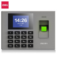 得力（deli）14060大容量指纹考勤机 快速打卡 真人语音提醒 一键报表下载 2.4英寸TFT彩色屏幕
