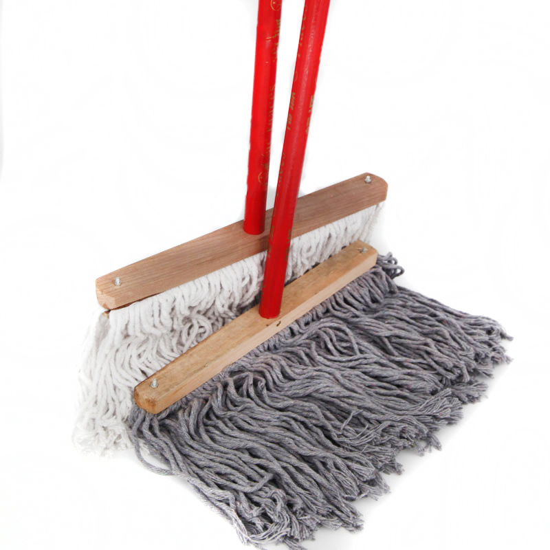 未易加厚全棉线圆头拧水拖把墩布地拖普通家用酒店物业老式吸水拖