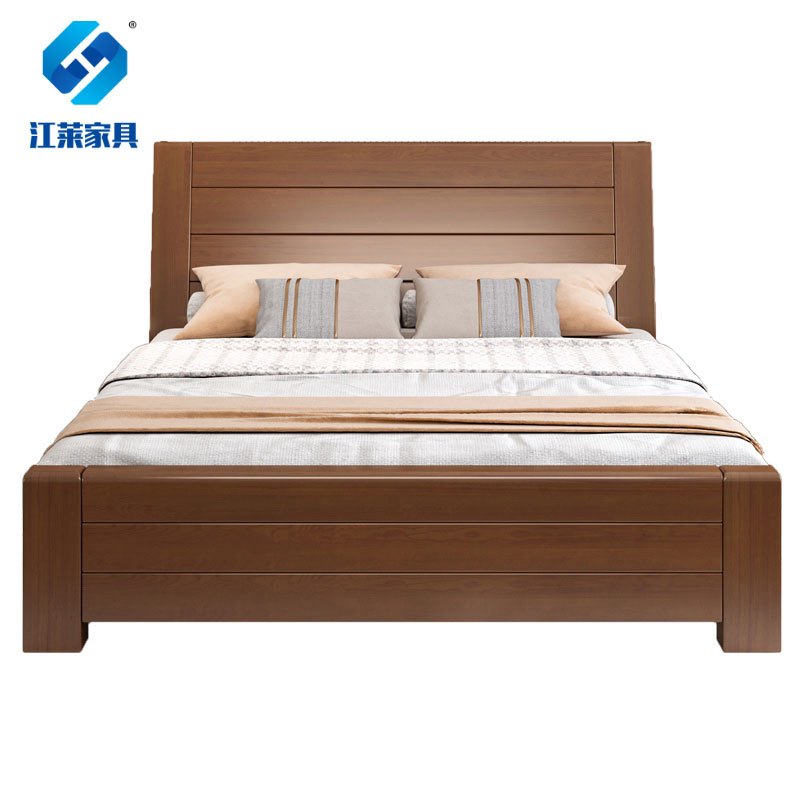 江莱新中式实木床1000*2000*420mm/JL-C10/张