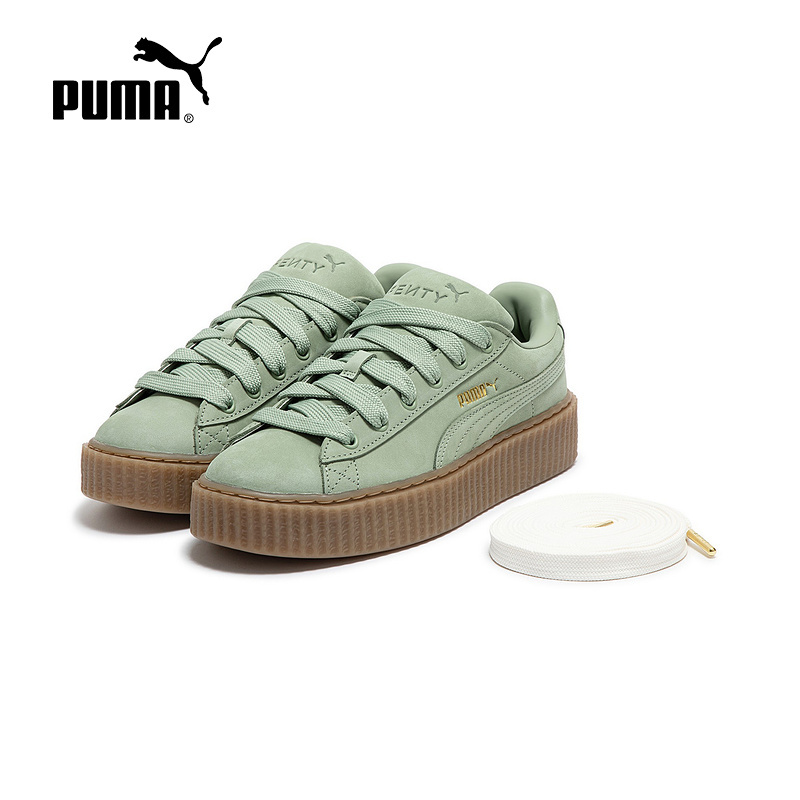 Puma 彪马2024新款男女同款蕾哈娜松糕厚底板鞋396813-02