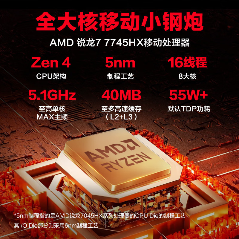 机械革命(MECHREVO)蛟龙16 Pro 16英寸电竞定制游戏本笔记本电脑(R7-7745HX 16G内存 2TB固态 RTX4070 8G独显 240HZ高色域2.5K屏)灰